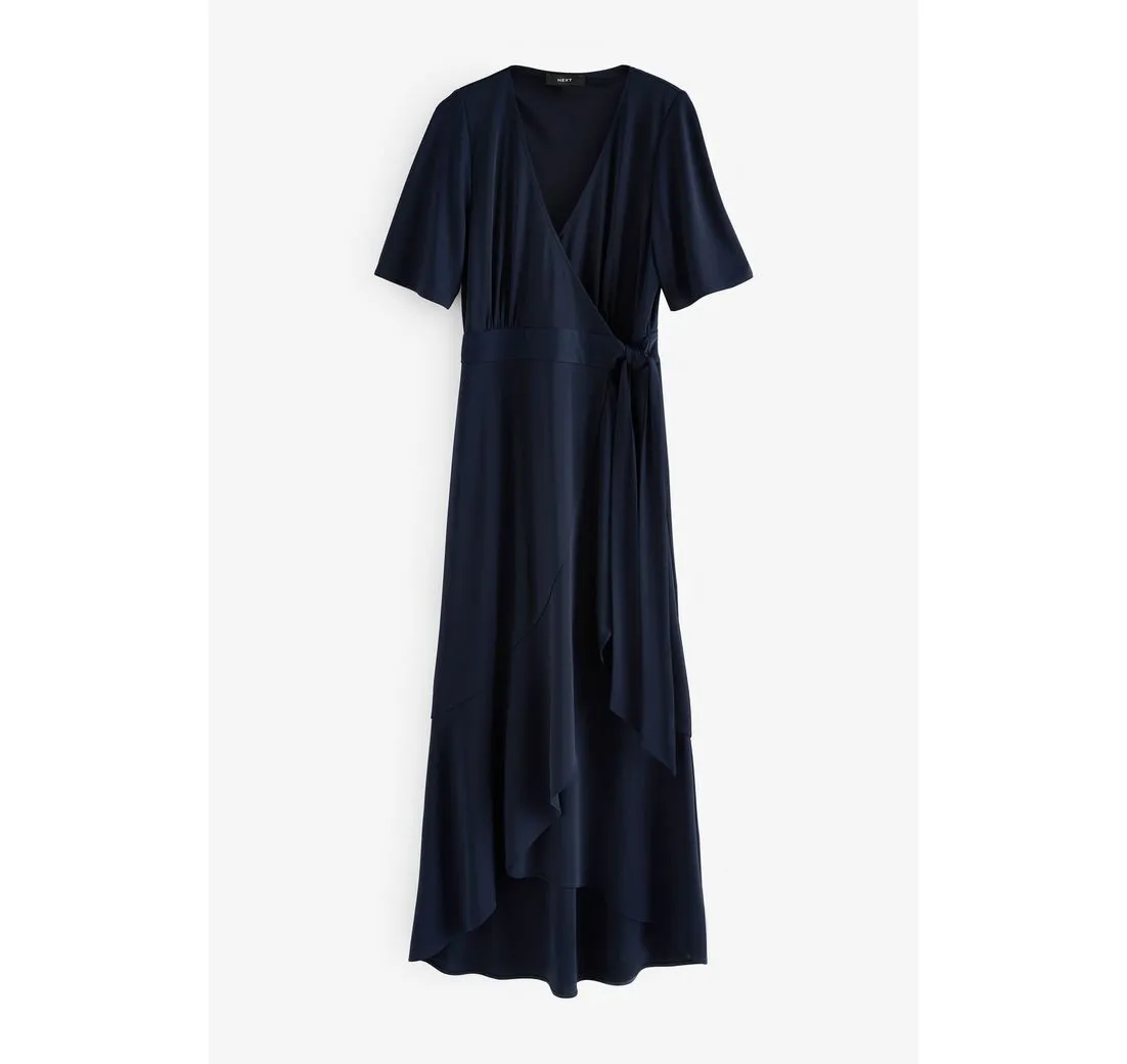 NEXT Wickelkleid Brautjungfern-Maxikleid mit Wickeldesign (1-tlg)
