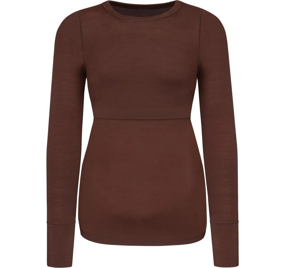 NORMANI Umstandspullover Merino Umstands-Langarm-Shirt Cambria