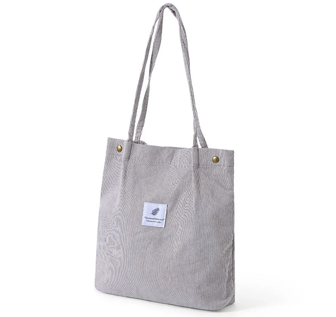 OKWISH Handtasche Damen Schultertasche Tote Henkeltasche Tragetasche Tasche Shopper Groß (37x40x12 cm Arbeitstasche Laptoptasche mit 3 Druckknöpfe, 1-tlg., Freizeittasche, Unitasche, Bürotasche), für Herren Frauen Jungen Freizeit Arbeit Wochenende Schule Büro Reisen