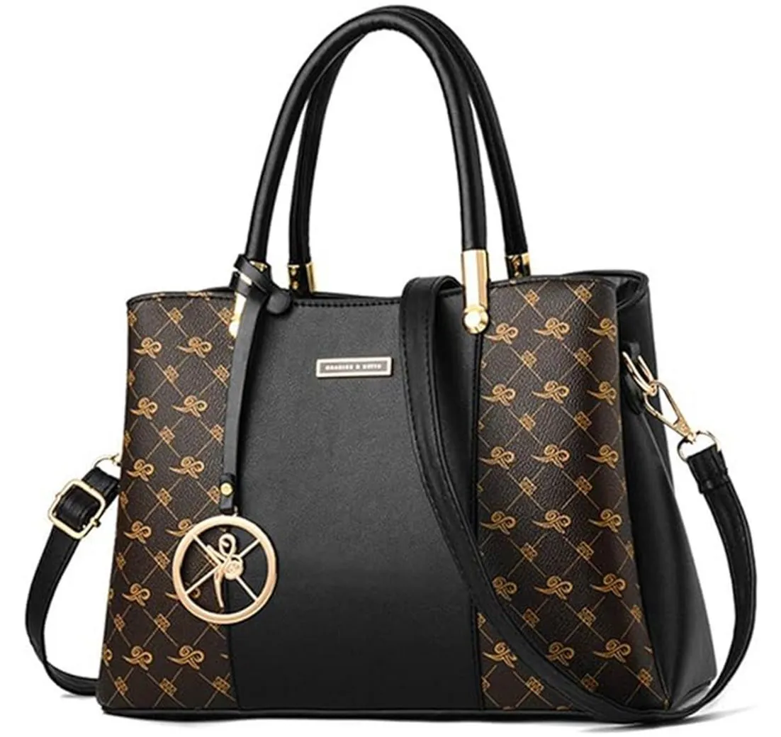 OKWISH Henkeltasche Umhängetasche Freizeittasche Tragetasche Aktentasche (Schultertasche Arbeitstasche Messenger-Tasche Top Griff Schultergurt, Unitasche, Bürotasche, Kunstleder), für Frauen Arbeit Business Schule Büro Reisen usw