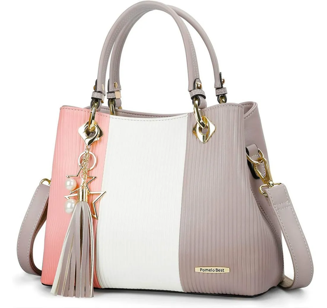OKWISH Henkeltasche Umhängetasche Handtasche Tragetasche Aktentasche Tasche Damen (Schultertasche Arbeitstasche Messenger-Tasche Top Griff Schultergurt, Freizeittasche, Ledertasche, Unitasche, Bürotasche, Groß), für Frau Frauen Jungen Freizeit Arbeit Business Schule Büro Reisen usw