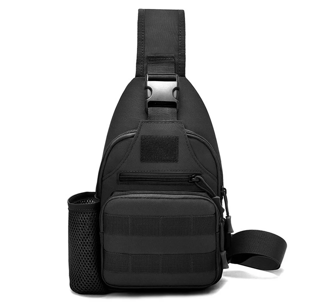 OKWISH Schultertasche Brusttasche Slingrucksäcke Outdoortasche Handytasche (Herren Damen Unisex 16x11x31 cm Verstellbar Schultergurt, 1-tlg., Sporttasche, mit USB-Lade-Anschluss, Sport, Taktisch, Geldgürtel), für Camping Reisen Wandern Radfahren Multipurpose Tagepacks