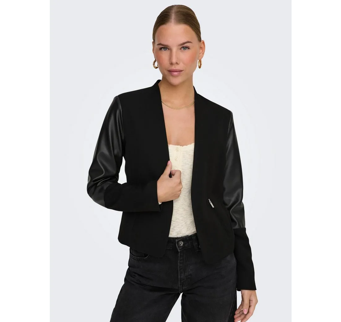 ONLY Kurzblazer ONLFARIDA LIFE L/S ZIP PU DET BLAZER TLR