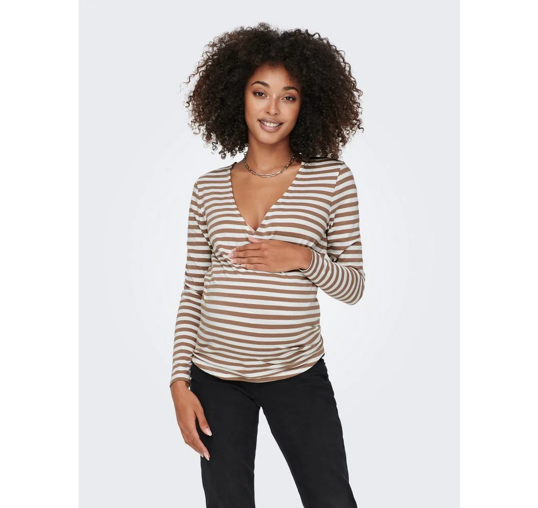 ONLY MATERNITY Umstandsshirt OLMJOY L/S WRAP TOP JRS