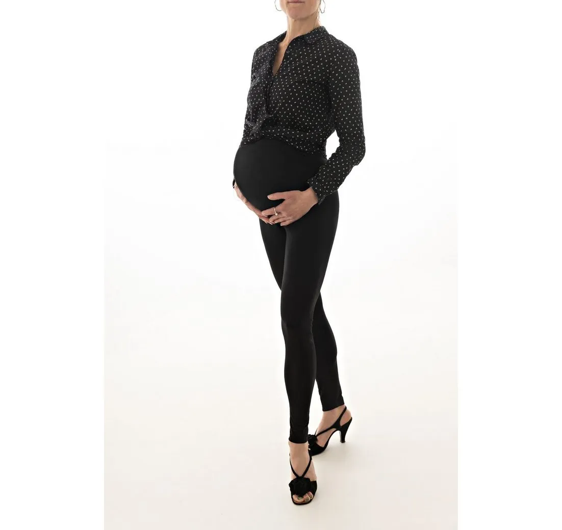 PETIT AMOUR Umstandsleggings JULIETTA Schwangerenhose schwarz Yoga uvm Umstandsmode (1-tlg) perfekt geeignet für Layering (Zwiebellook) das ganze Jahr über