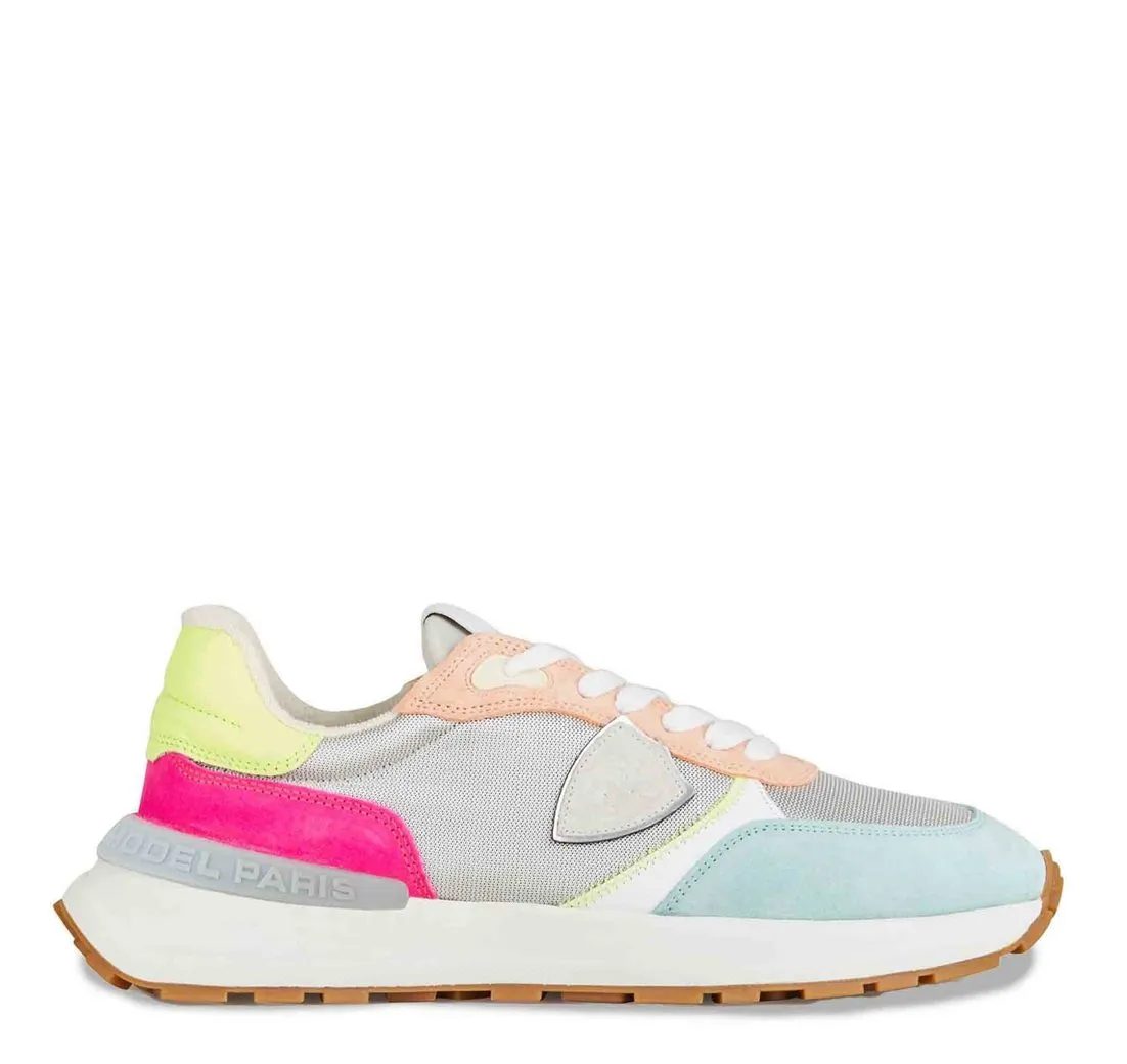 PHILIPPE MODEL Sneaker ANTIBES Mondial Metal Argent Multi WM05 Sneaker