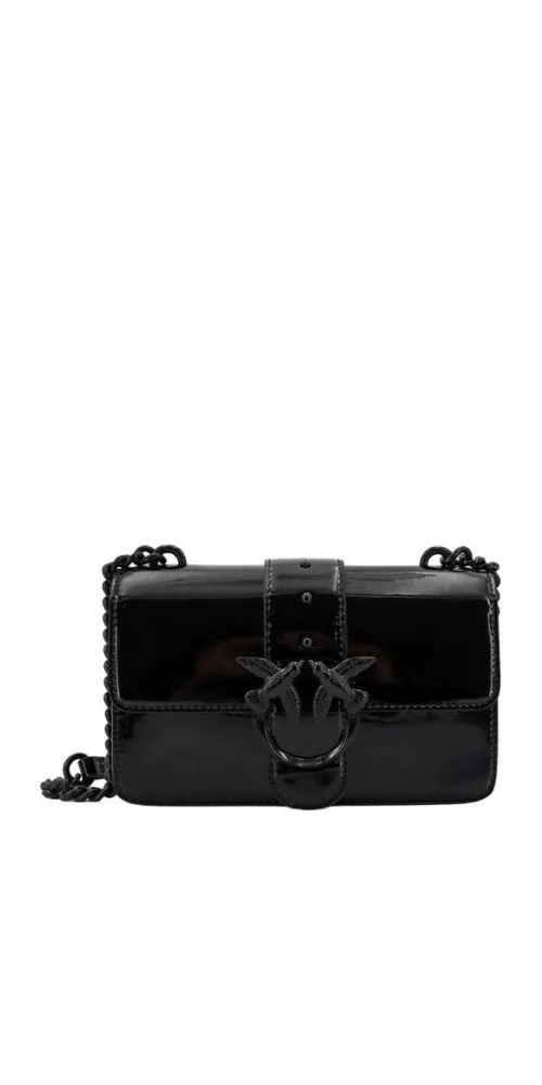 PINKO Handtasche Pinko Love Birds Umhängetasche schwarz