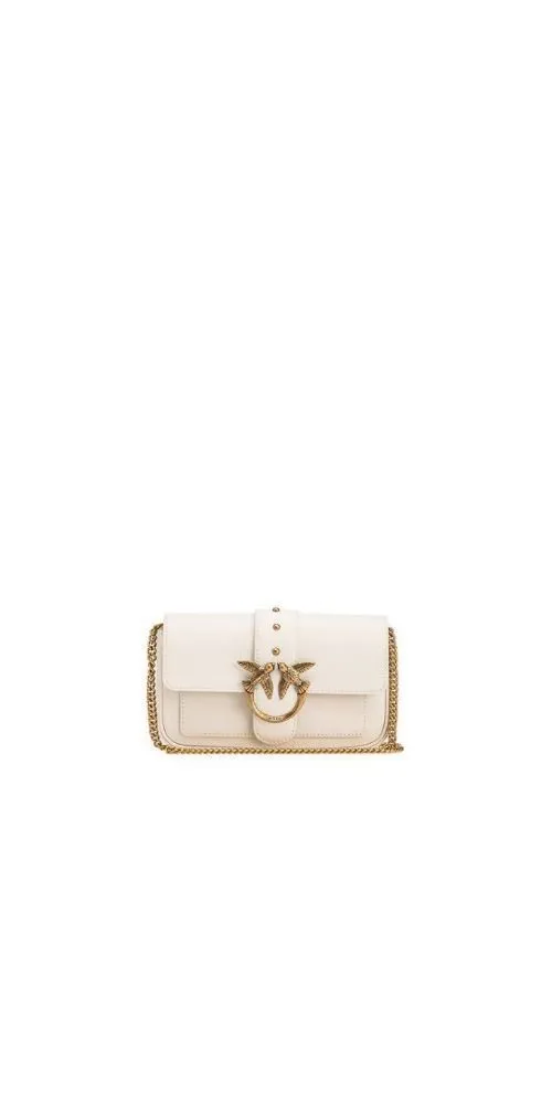 PINKO Handtasche Pinko Love Birds Umhängetasche weiß