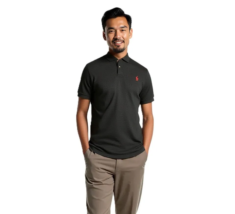 POLO RALPH LAUREN Poloshirt Polo Ralph Lauren Piqué-Poloshirt Classic Fit Schwarz_XL