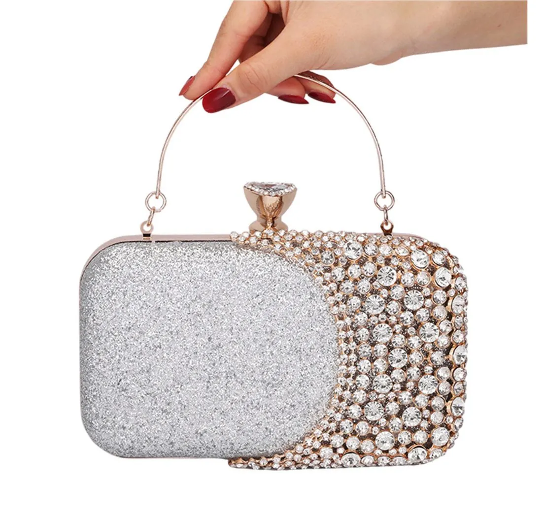 Refttenw Abendtasche Clutch Damen Kettentasche Glitzer Abendtasche, Elegante Abendtasche für Hochzeit Party Freizeit Date