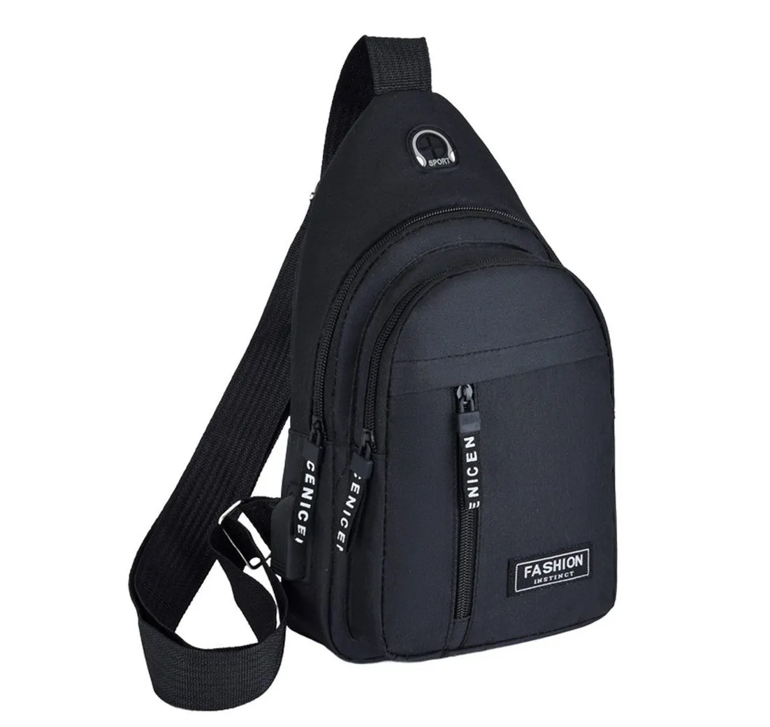 Refttenw Schultertasche Brusttasch Crossbody, Casual Brust Rucksack, Outdoor Umhängetasche
