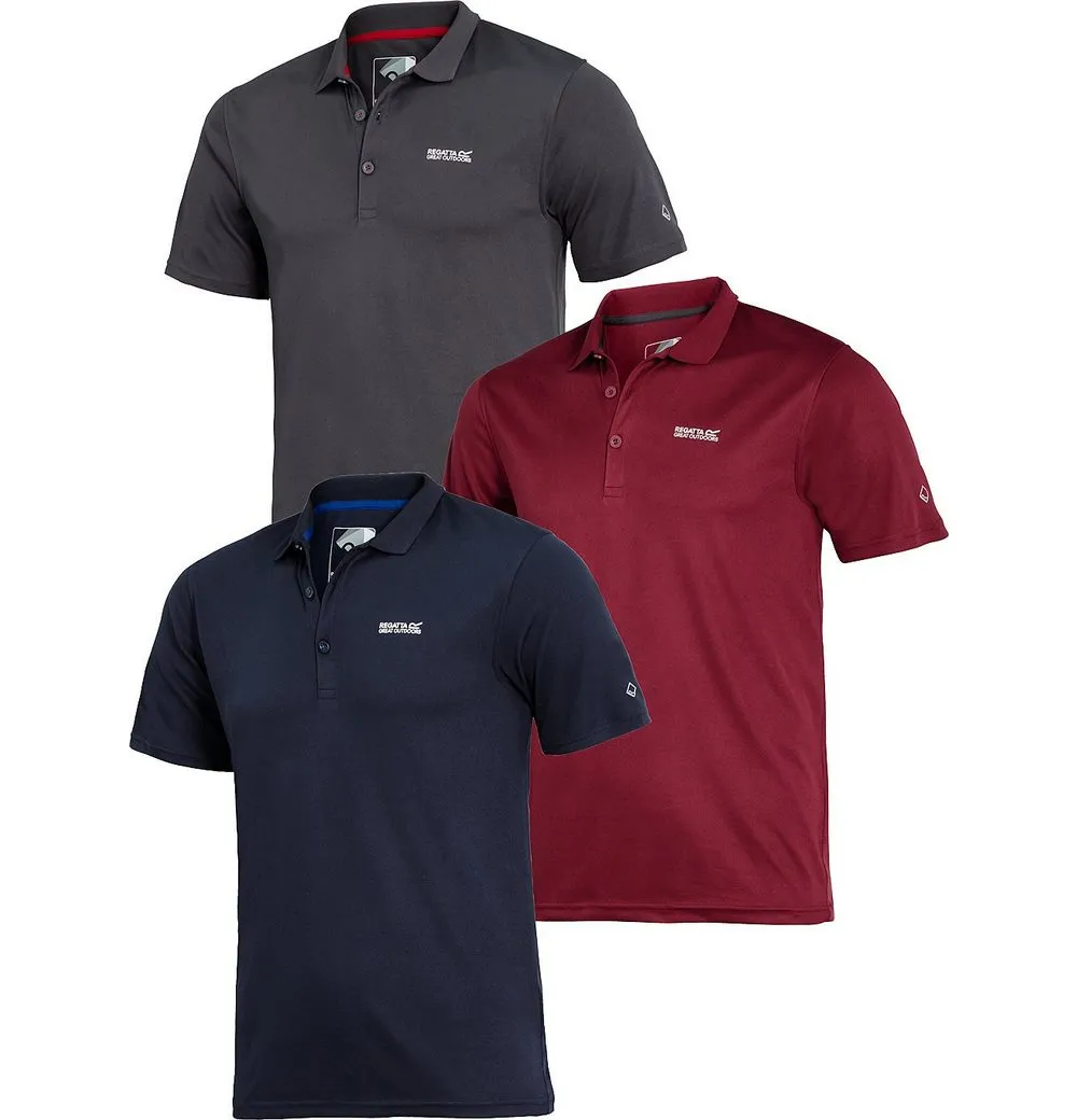 REGATTA Funktionsshirt (3er-Pack) klassischer Look im funktionellen Gewebe