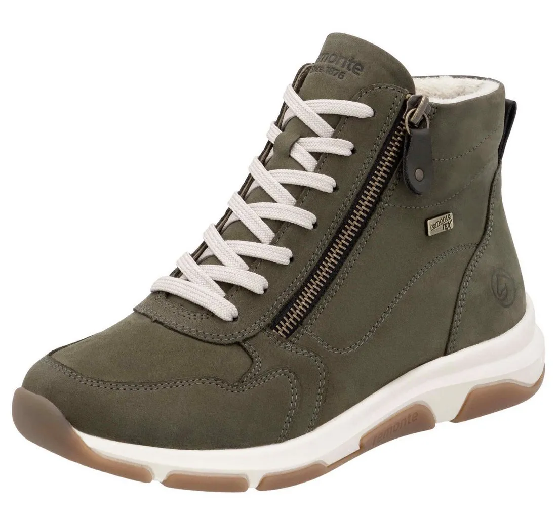 REMONTE Keilsneaker, High-Top-Sneaker, Schnürschuh, Freizeitschuh mit Außenreißverschluss