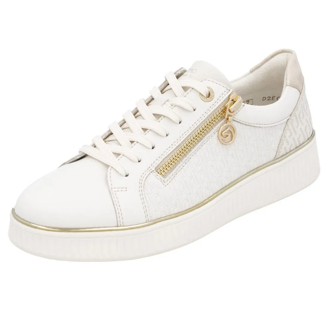 REMONTE Plateausneaker, Freizeitschuh, Halbschuh, Schnürerschuh, seitlicher Reißverschluss