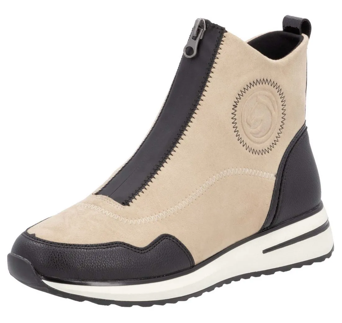 REMONTE Slip-On Sneaker, Keilabsatz, Boots, Stiefelette mit praktischer Anziehlasche