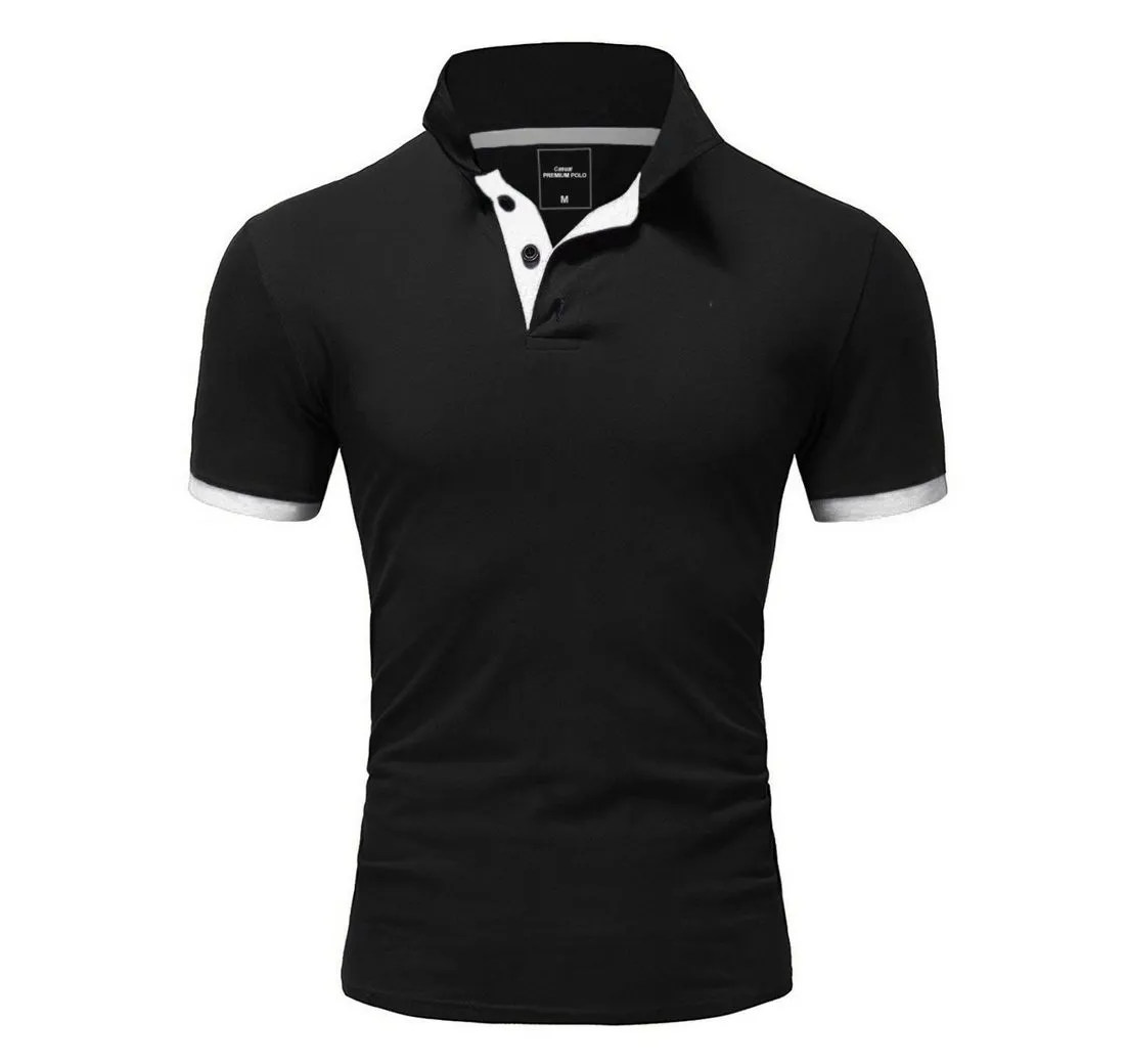 REPUBLIX Poloshirt RONALD Herren Shirt mit kontrastierenden Akzenten, in Piqué Qualität