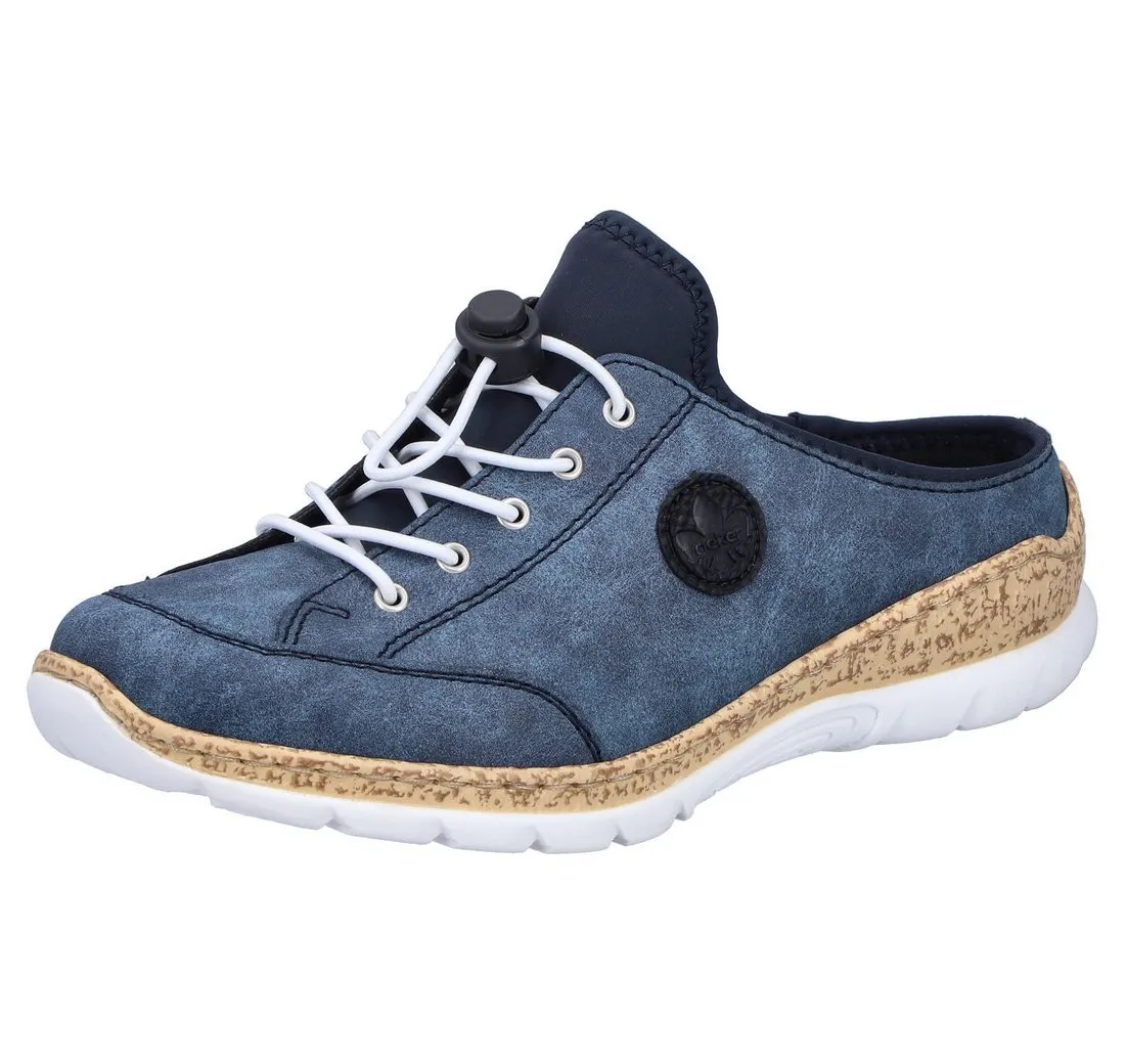 RIEKER Clog, Sabot, Schlupfschuh, Sneaker mit MemoSoft-Ausstattung