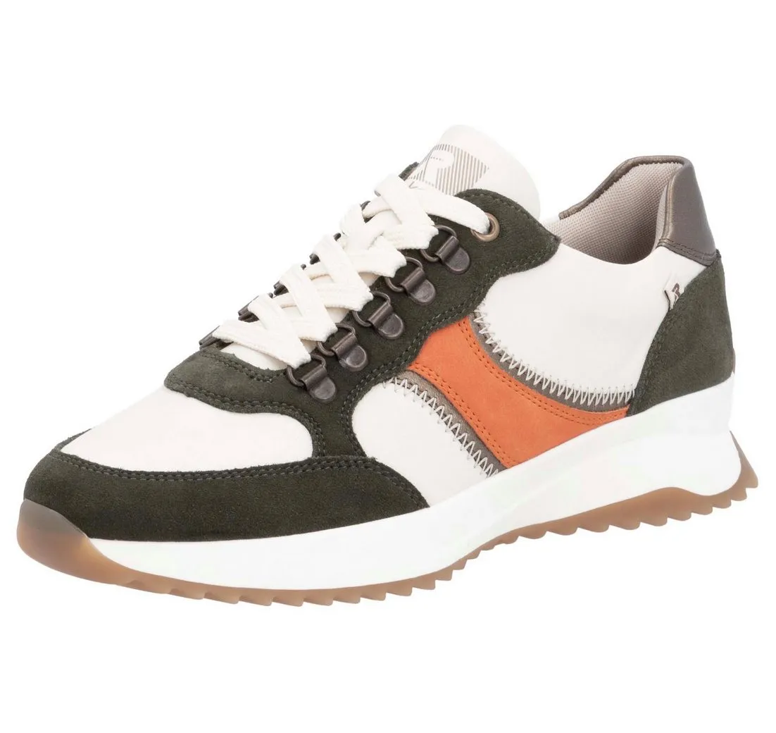 RIEKER EVOLUTION Sneaker, Freizeitschuh, Halbschuh, Schnürschuh mit modischen Kontrastbesätzen