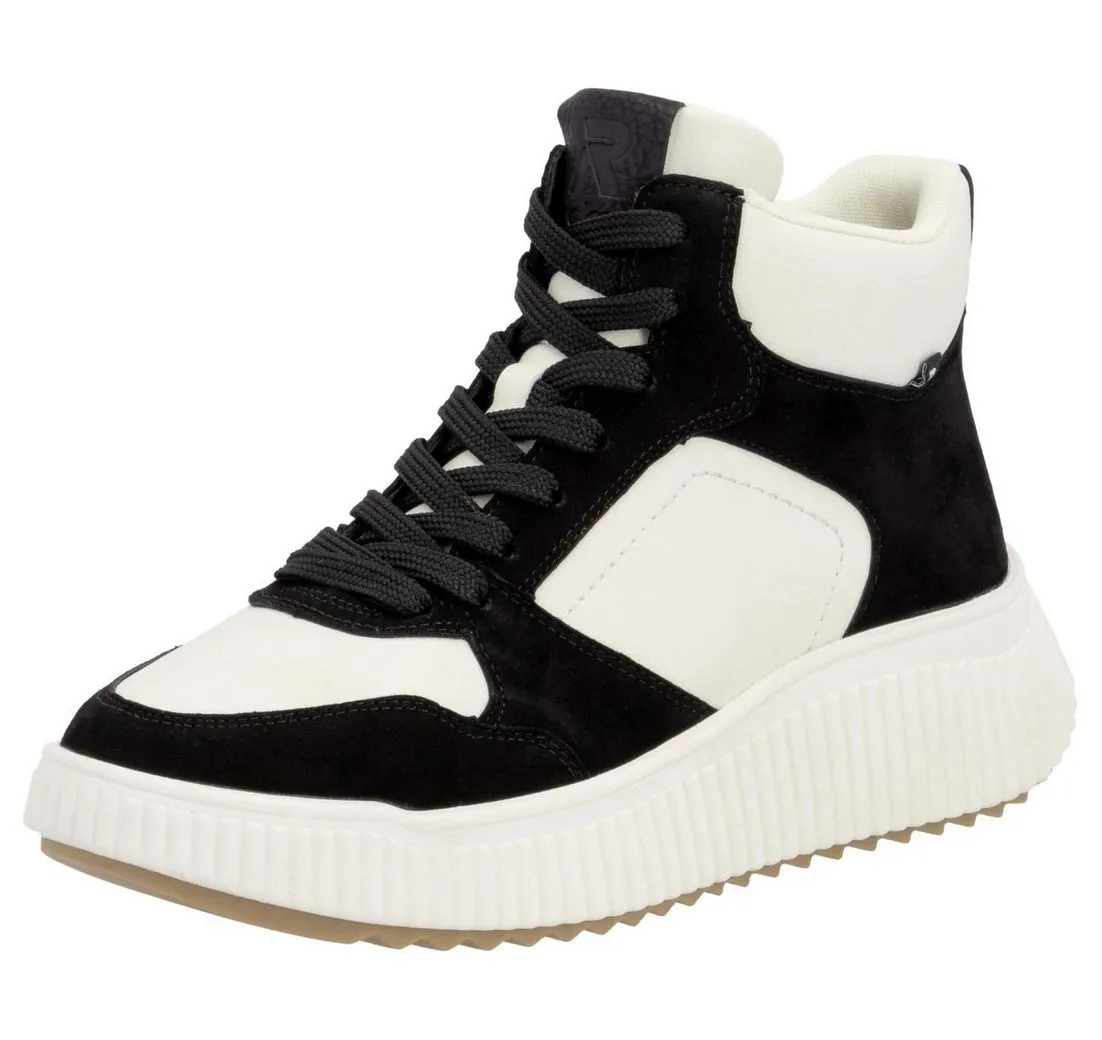 RIEKER EVOLUTION Sneaker, Freizeitschuh, High Top Sneaker, Schnürboots, Schaftrandpolsterung