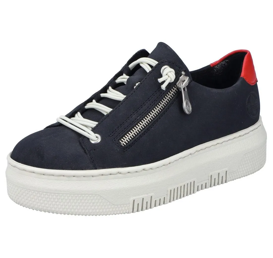 RIEKER Plateausneaker Sneaker, Slip-On Sneaker, Slipper mit weicher Leder-Innensohle
