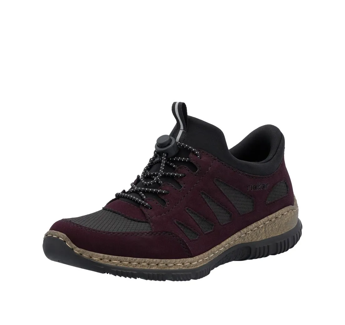 RIEKER Ready2GO Slip-On Sneaker Schlupfschuh, Halbschuh, Freizeitschuh, Slipper mit Schnellverschluss