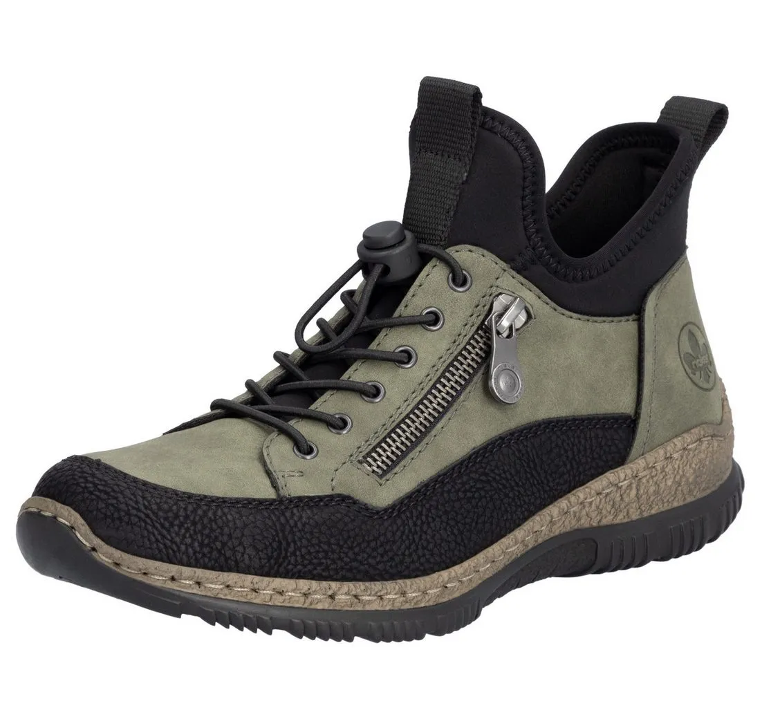 RIEKER Slip-On Sneaker, Schlupfschuh, Freizeitschuh mit Schnellverschluss