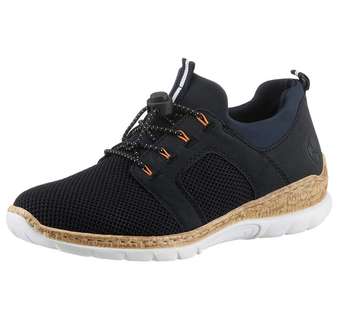 RIEKER Slip-On Sneaker, Schlupfschuh, Halbschuh, Slipper, Freizeitschuh mit Elastikeinstieg