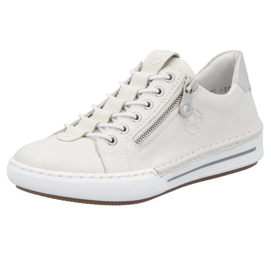 RIEKER Slip-On Sneaker, Slipper, Schlupfschuh, Halbschuh, Freizeitschuh in schmaler Form