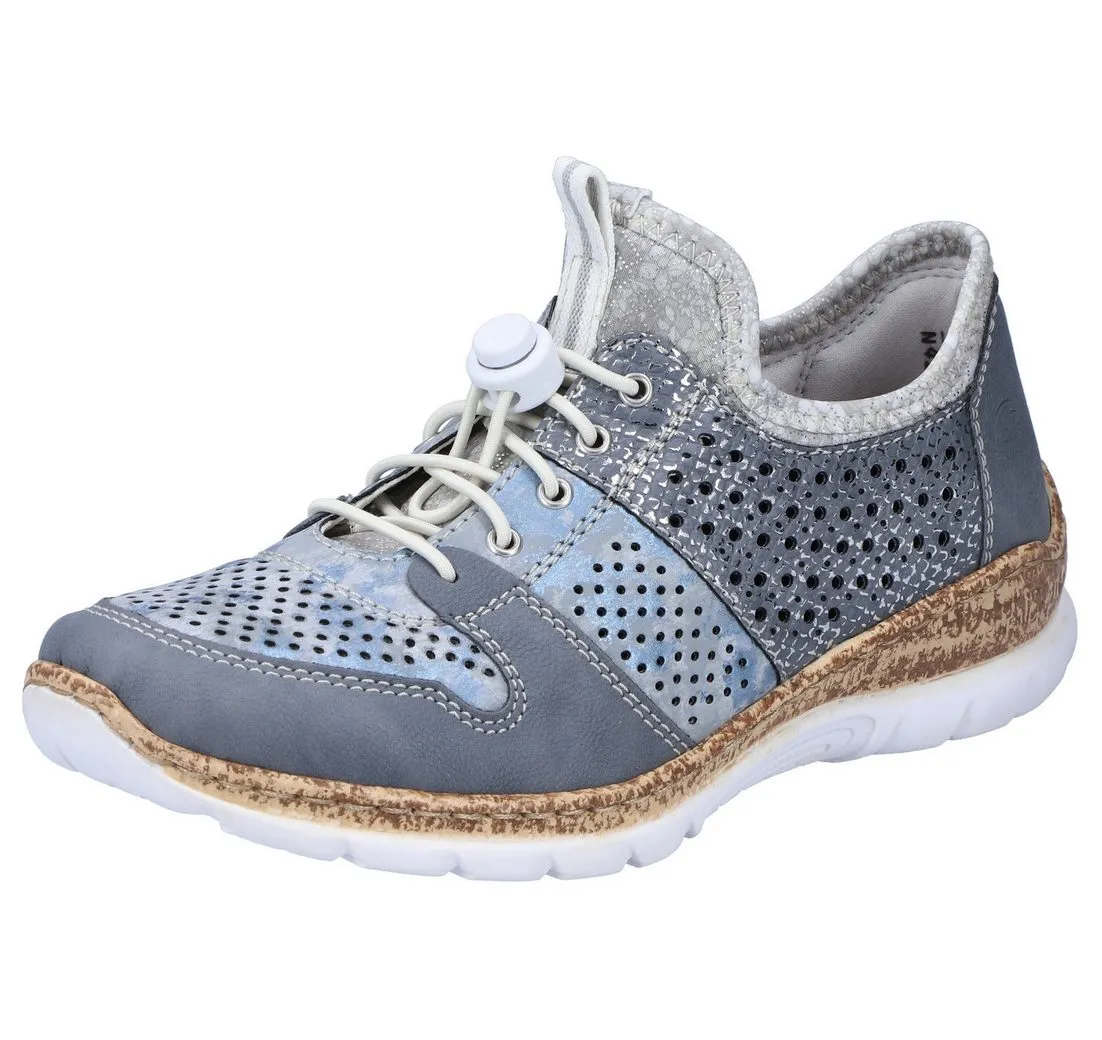 RIEKER Slip-On Sneaker Slipper, Schlupfschuh mit MemoSoft-Ausstattung