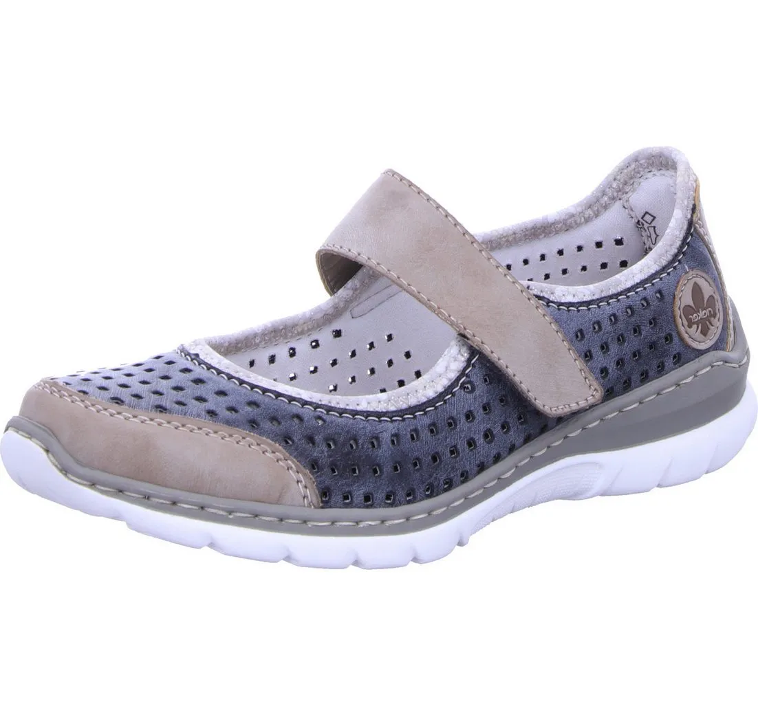 RIEKER Slipper echtes Leder