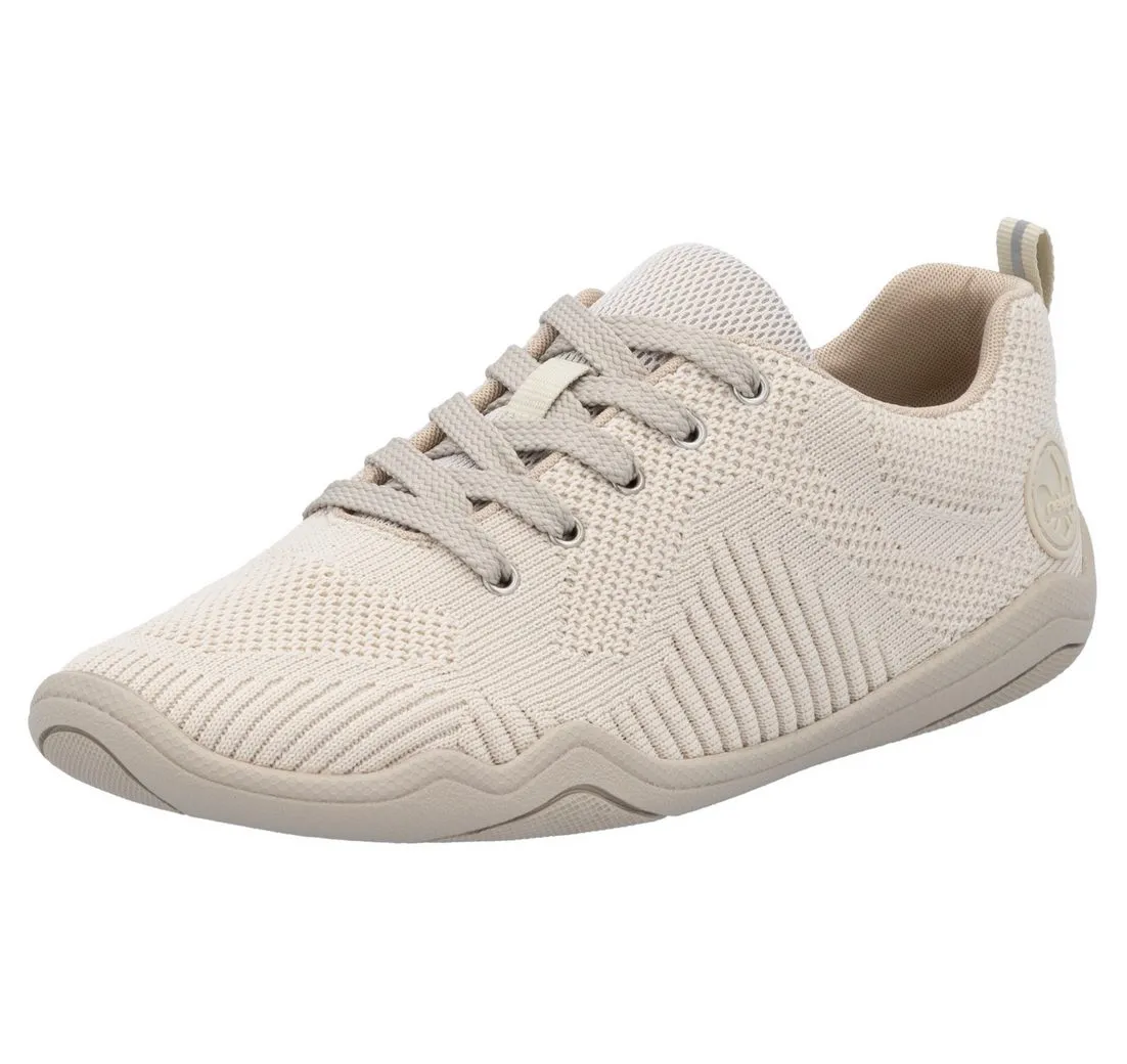 RIEKER Sneaker, Barfußschuh, Schnürschuh, Halbschuh mit Schaftrandpolsterung