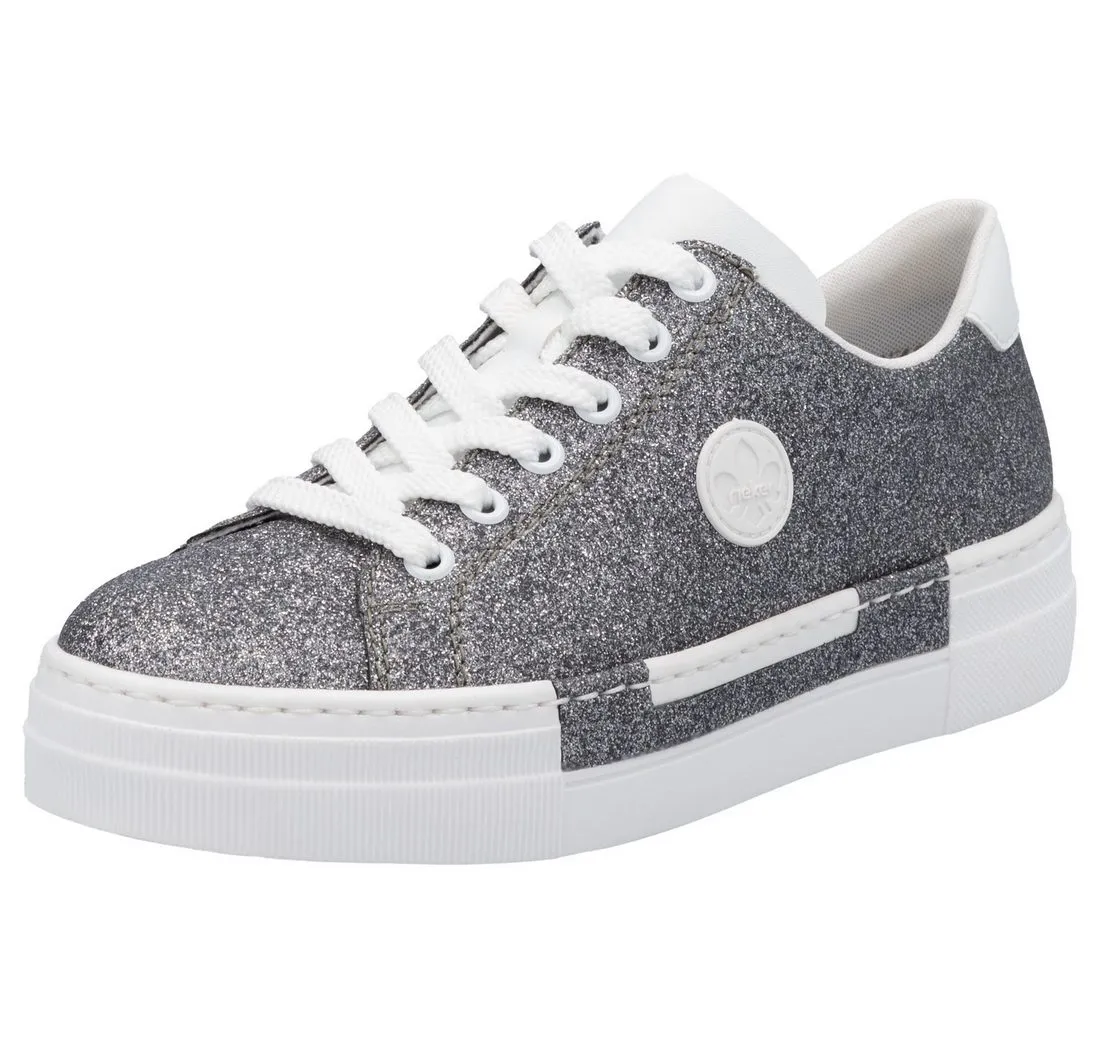 RIEKER Sneaker, Freizeitschuh, Halbschuh, Schnürschuh mit Plateausohle