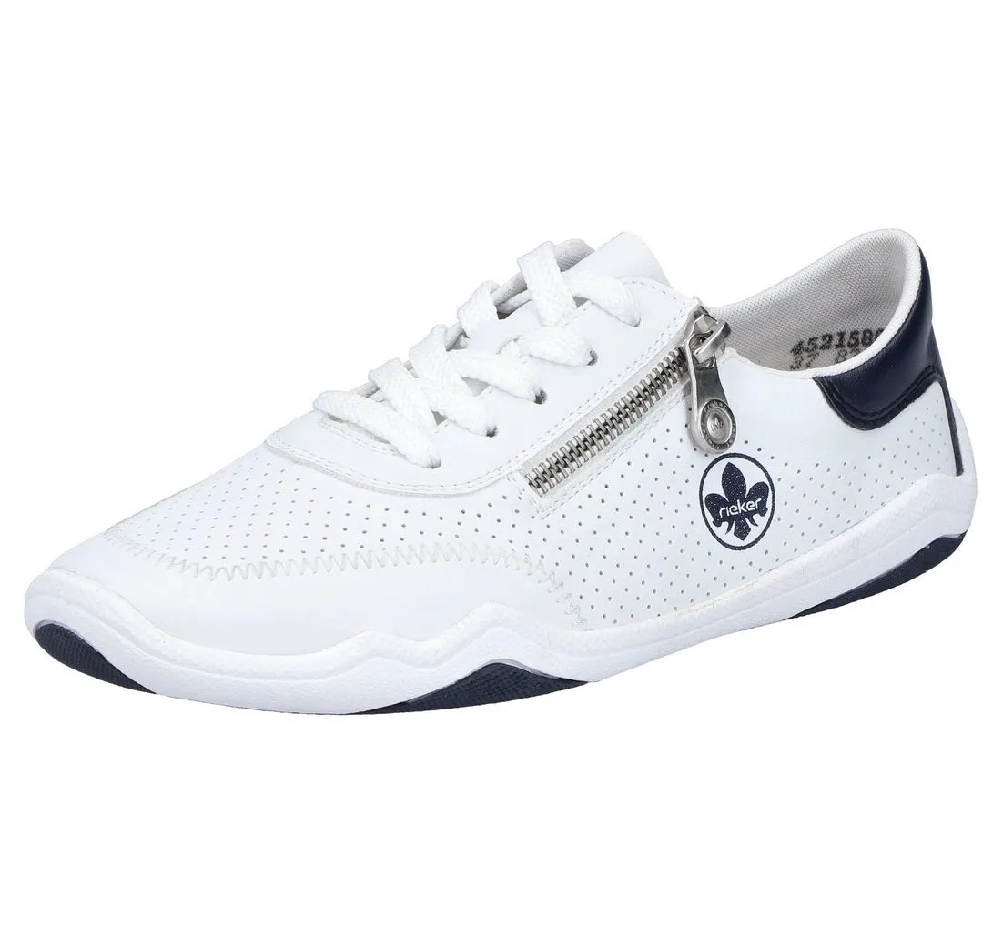 RIEKER Sneaker, Schnürschuh, Halbschuh, Freizeitsneaker in veganer Verarbeitung