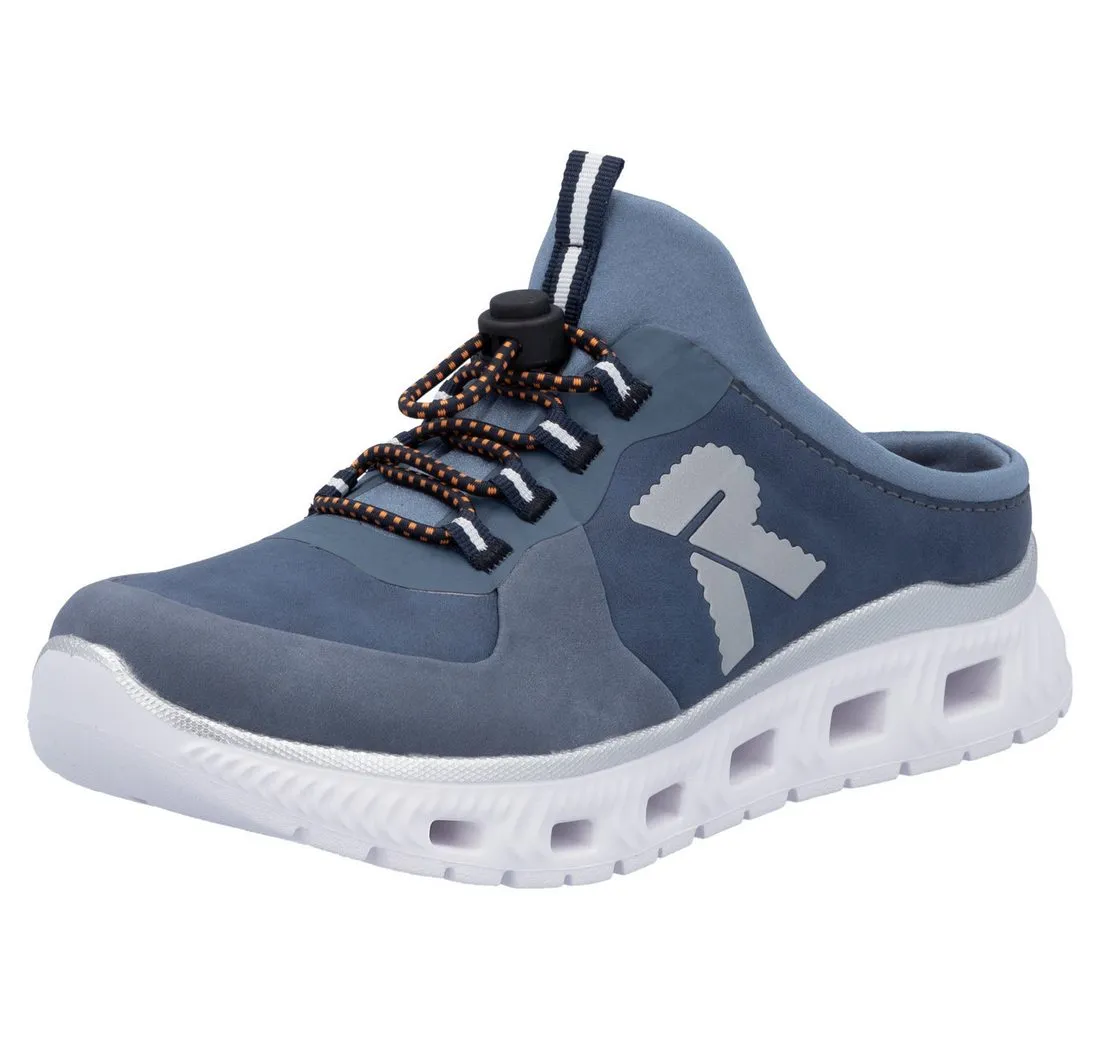 RIEKER SPORT Clog, Schlupfschuh, Sabot, Sneaker mit aufgesetztem Schnellverschluss