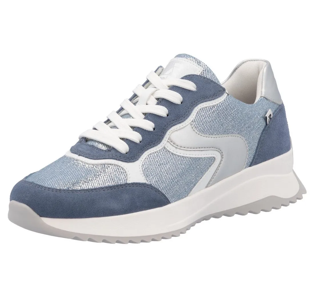 RIEKER SPORT Keilsneaker, Schnürschuh, Halbschuh, Freizeitschuh im Streetwear-Style