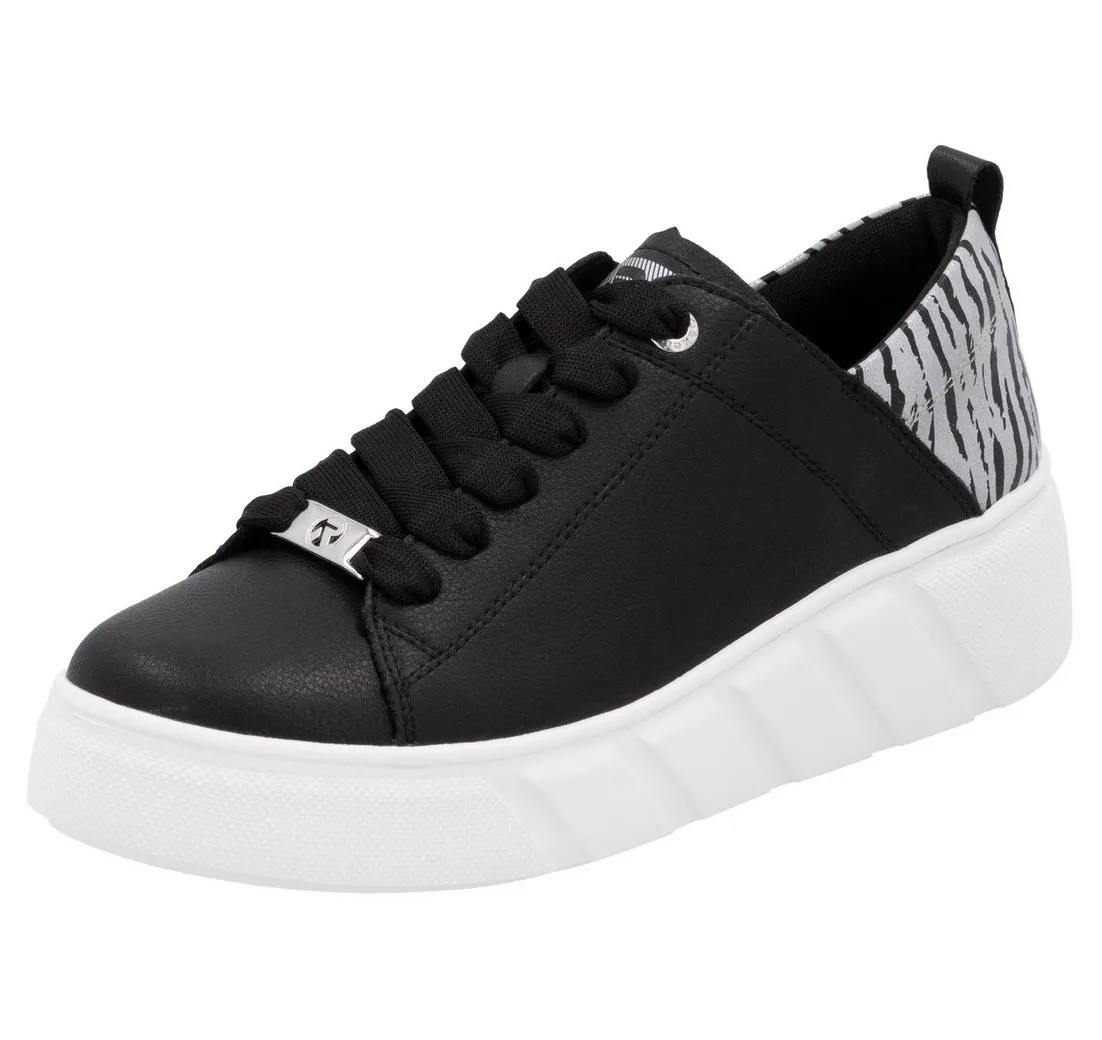 RIEKER SPORT Plateausneaker, Schnürschuh, Halbschuh, Freizeitsneaker mit Soft-Einlage