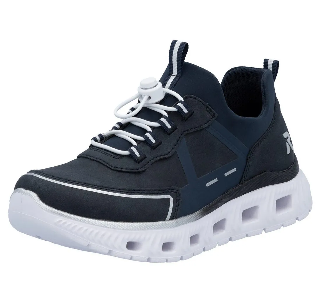 RIEKER SPORT Slip-On Sneaker, Schlupfschuh, Halbschuh, Freizeitsneaker mit Schnellverschluss
