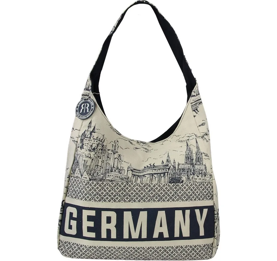 Robin Ruth Schultertasche Robin Ruth Schultertasche Baumwolle (Schultertasche), Damen, Jugend Schultertasche Baumwolle, Polyester, beige ca. 37 x 29cm