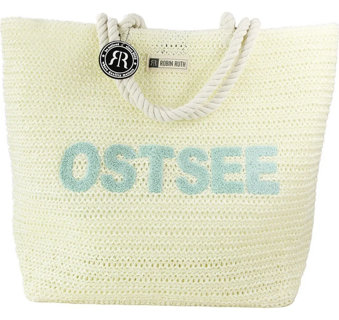 Robin Ruth Schultertasche Robin Ruth Schultertasche Papier weiß (Schultertasche), Damen, Jugend Schultertasche Papier, weiß, creme ca. 47,5cm x ca. 37cm