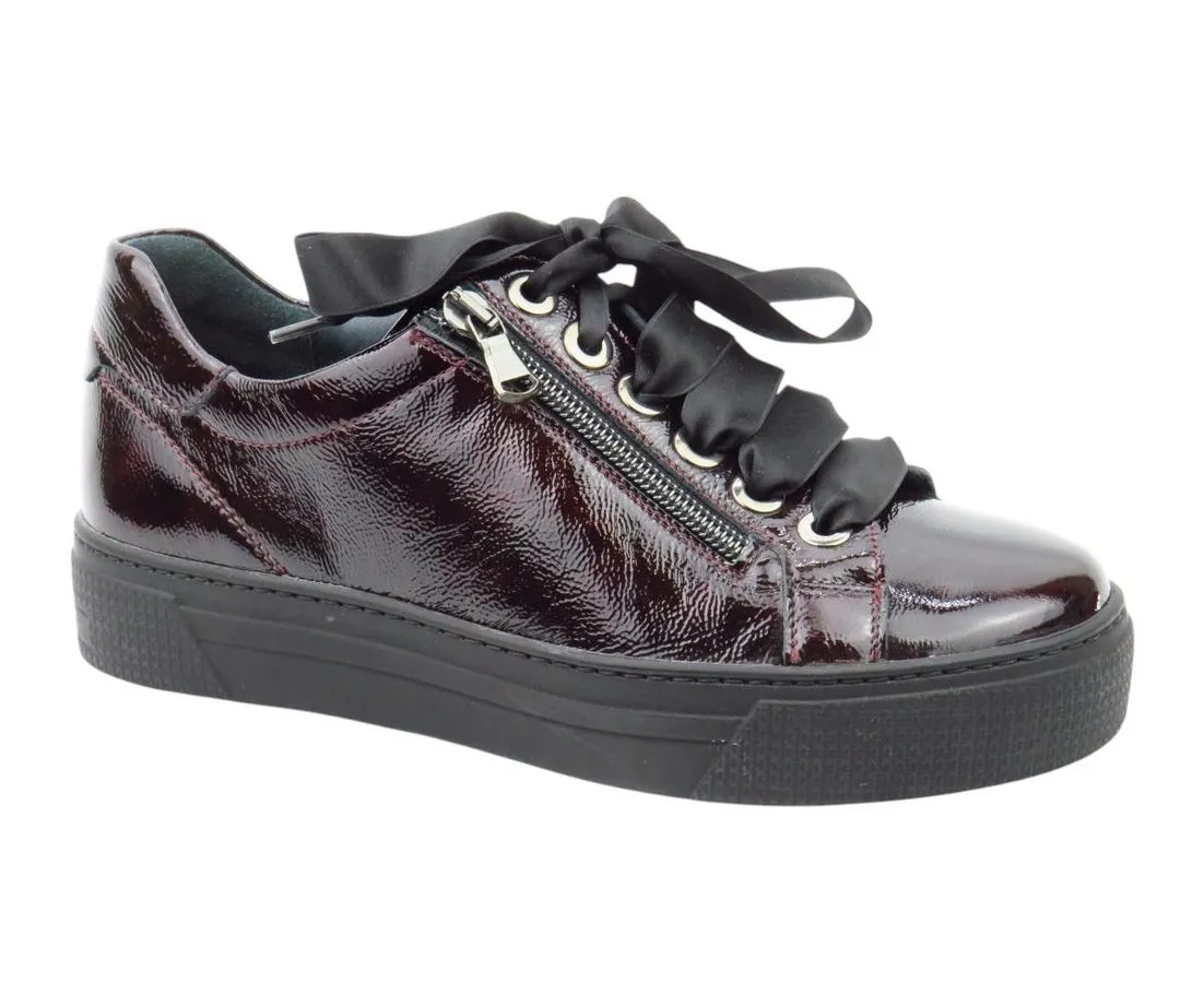 SEMLER Knautschl. cassis/rot Sneaker