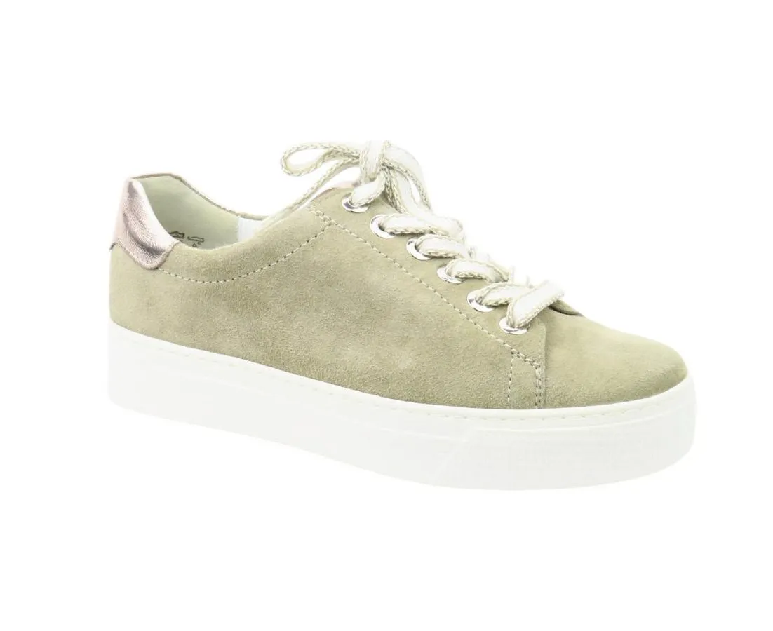 SEMLER Nubuk/Met. khaki/puder Sneaker