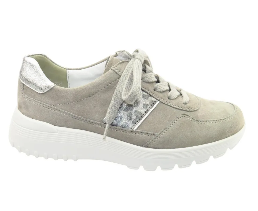 SEMLER Samtchev./Met. silber gra Sneaker