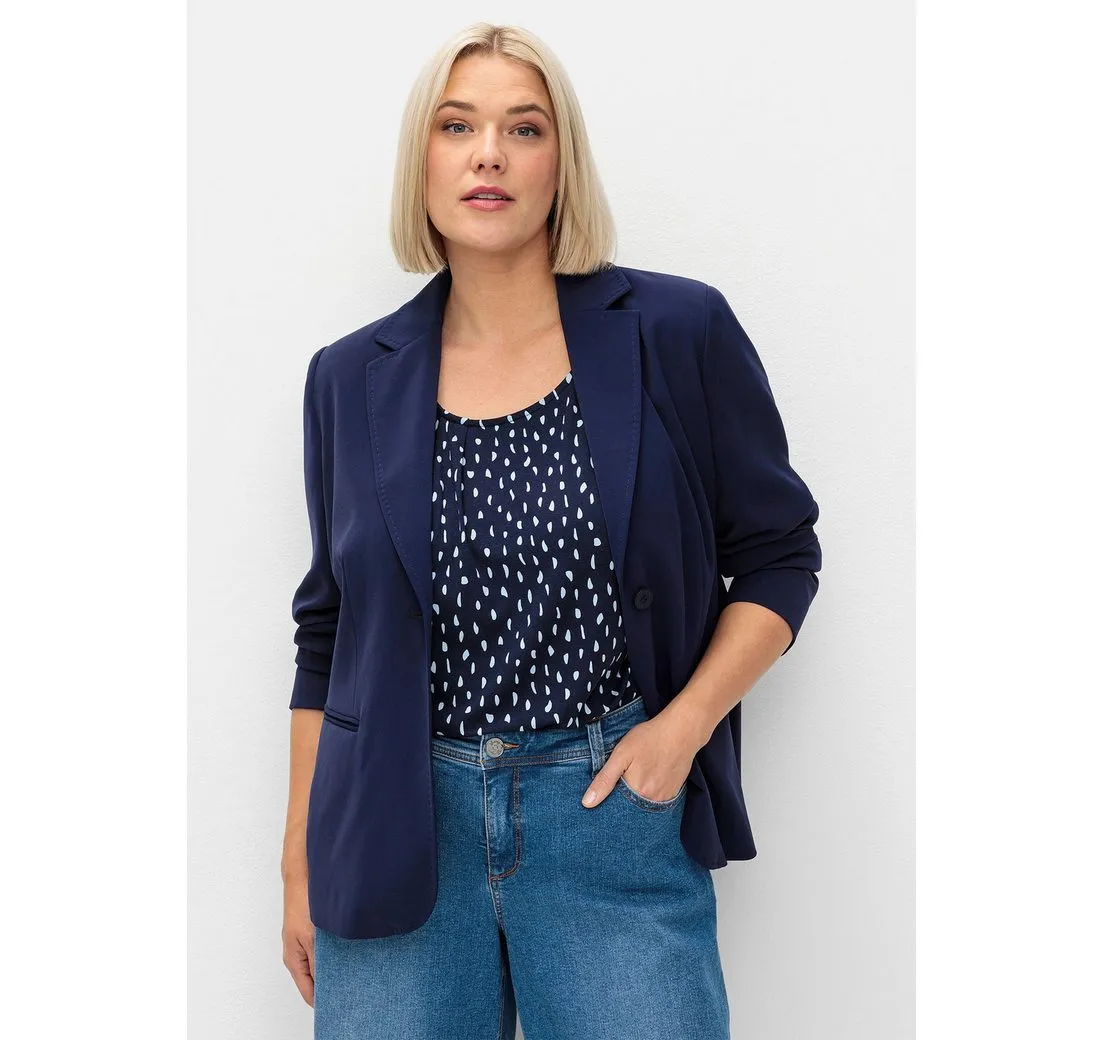 SHEEGO Kurzblazer Große Größen in taillierter Form