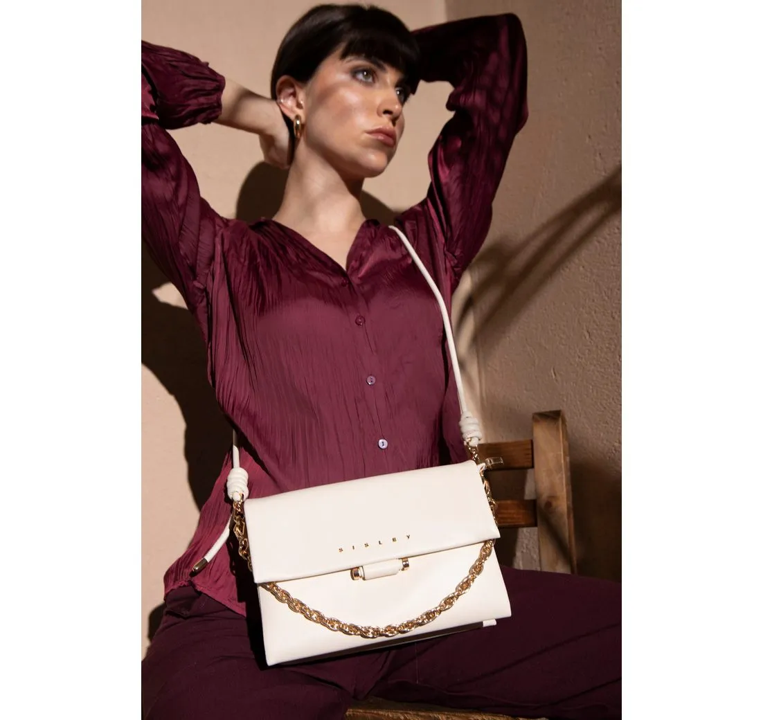 sisley Schultertasche Sisley Shoulder Bag – Eyelet-Design