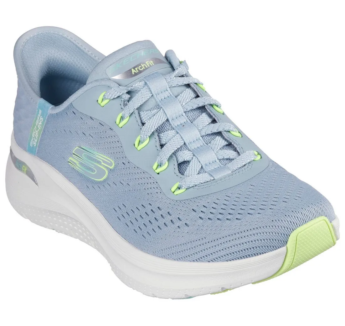 SKECHERS ARCH FIT 2.0-EASY CHIC Slip-On Sneaker, Schlupfschuh, Vegan mit elastischer Bungee Schnürung