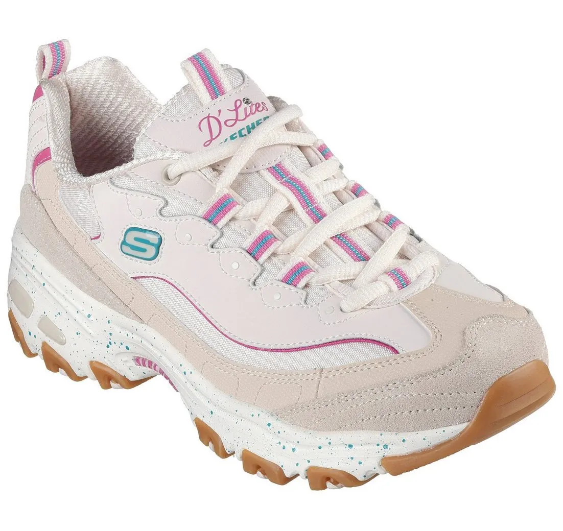 SKECHERS D'LITES-BOLD VIEWS Sneaker, Freizeitschuh, Halbschuh, Schnürschuh mit Air-Cooled Memory Foam