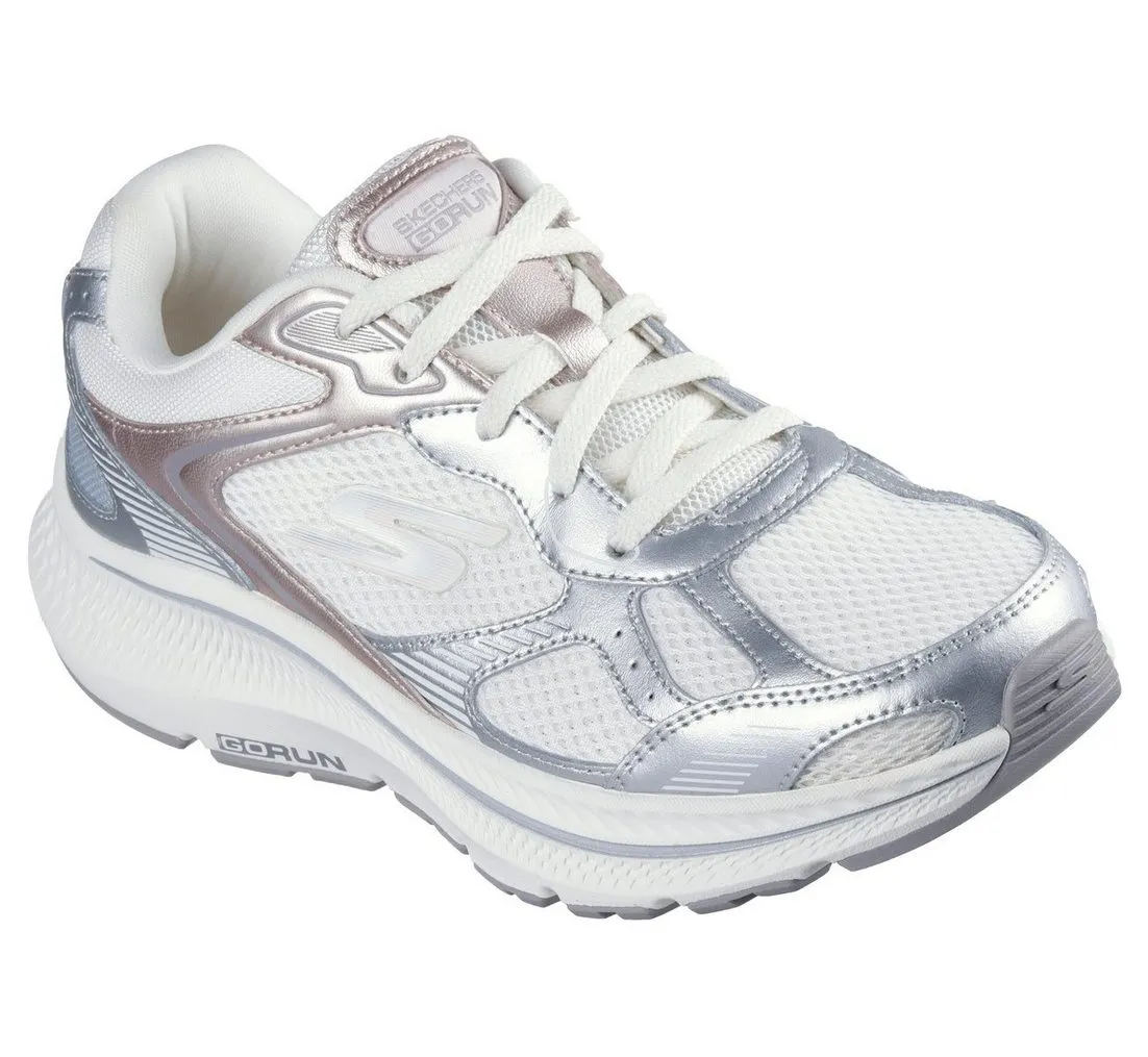 SKECHERS GO RUN CONSISTENT 2.0 Sneaker Retro Sneaker, Schnürschuh mit Metallic-Besätzen, Weite G (weit)