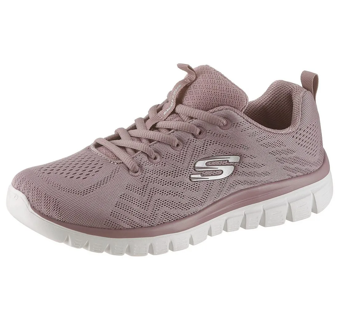 SKECHERS Graceful - Get Connected Sneaker Freizeitschuh, Halbschuh, Schnürschuh mit Memory Foam