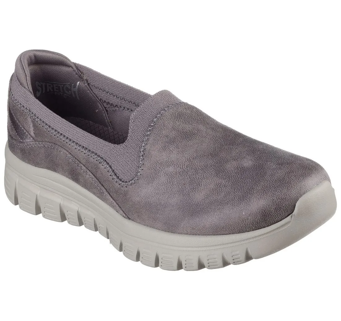 SKECHERS GRACEFUL Slip-On Sneaker Slipper, Freizeitschuh, Halbschuh in veganer Verarbeitung
