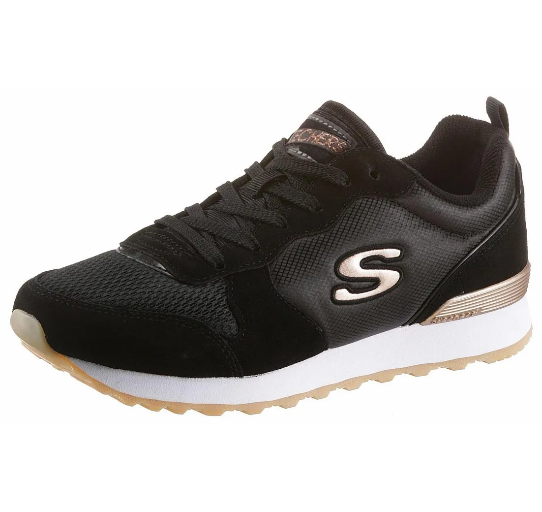 SKECHERS OG 85 - GOLDN GURL Sneaker Schnürschuh, Original-Retro-Jogginschuh mit Air-Cooled Memory Foam®
